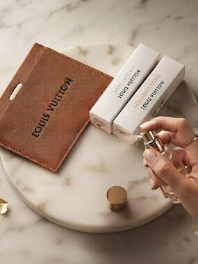 Indulge in luxury with this exclusive Louis Vuitton collection of fragrances